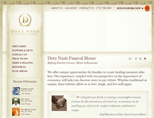 Tablet Screenshot of dotynashfuneralhome.com